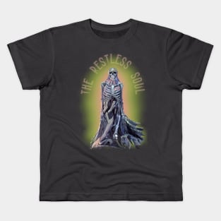 Comic Horror for halloween The Restless Soul Kids T-Shirt